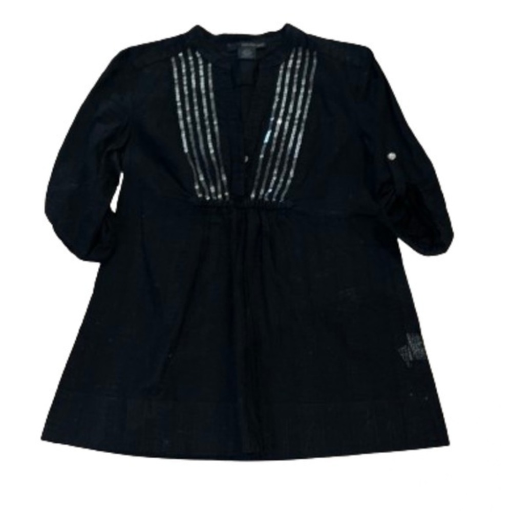 Calvin Klein Jeans black lightweight top with sequins size S
